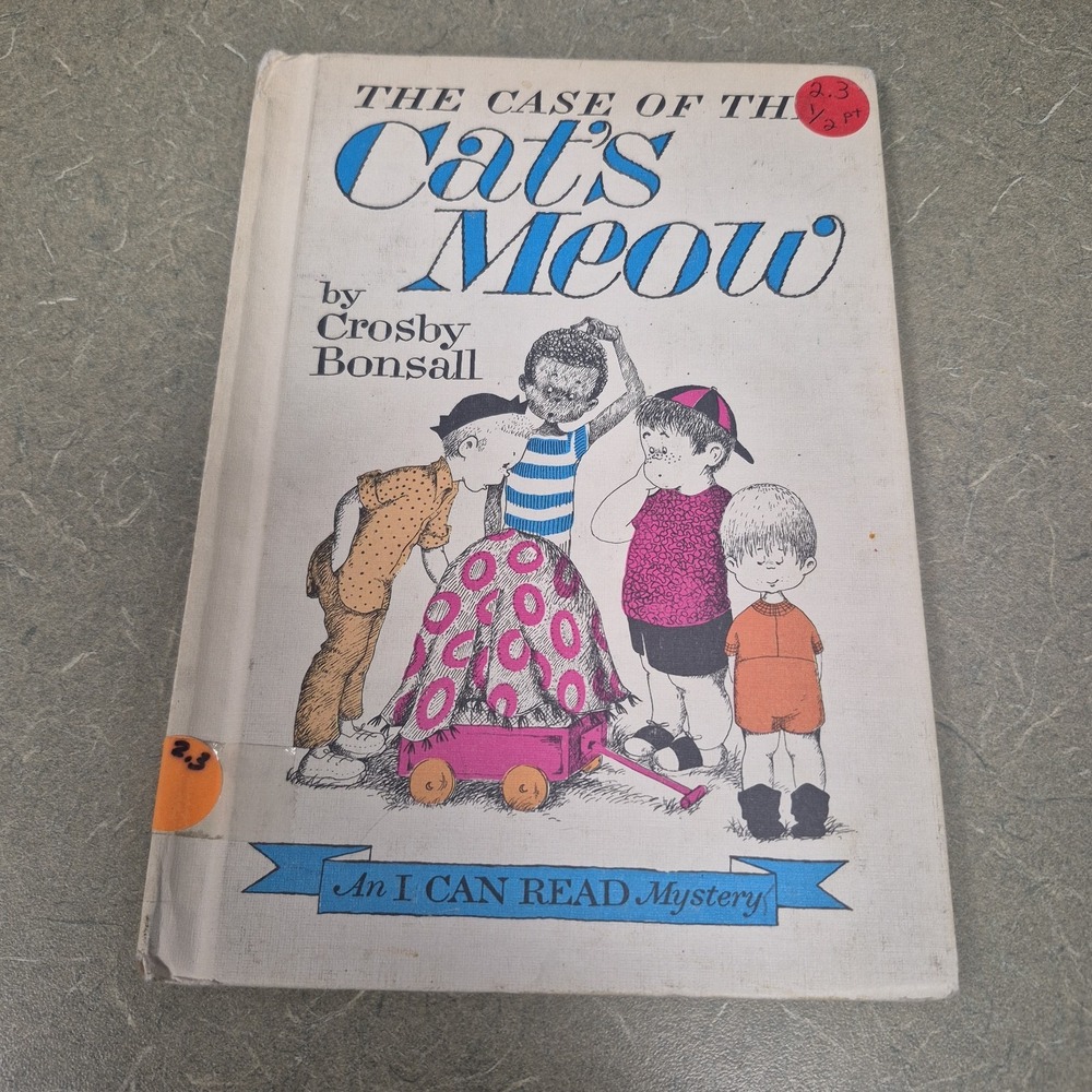 VINTAGE THE CASE OF THE CAT'S MEOW by Crosby Bonsall 1965 edition